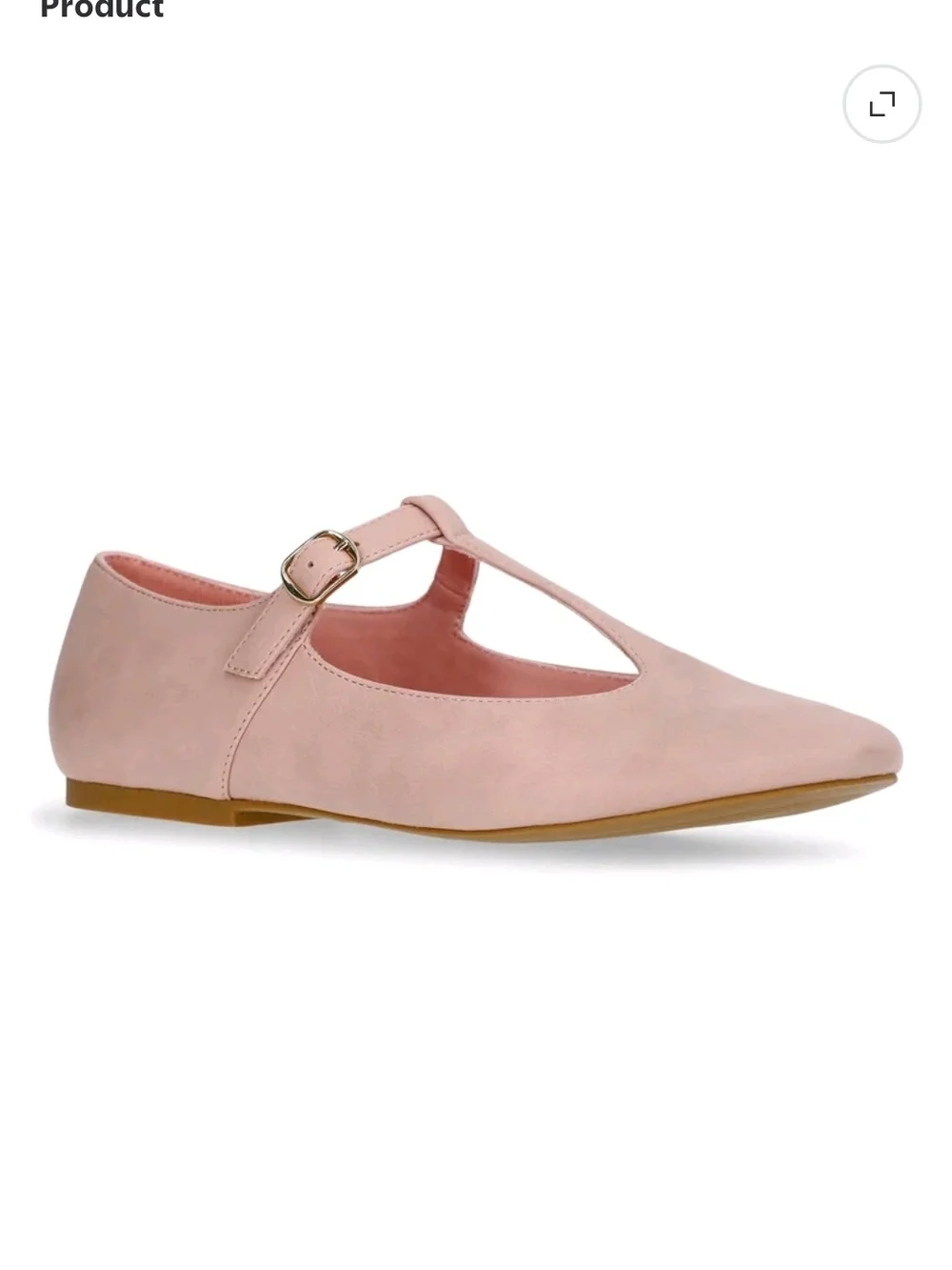 NWT Weekend Academy girl' Size 5 ballet flats Pink Strap Buckle
